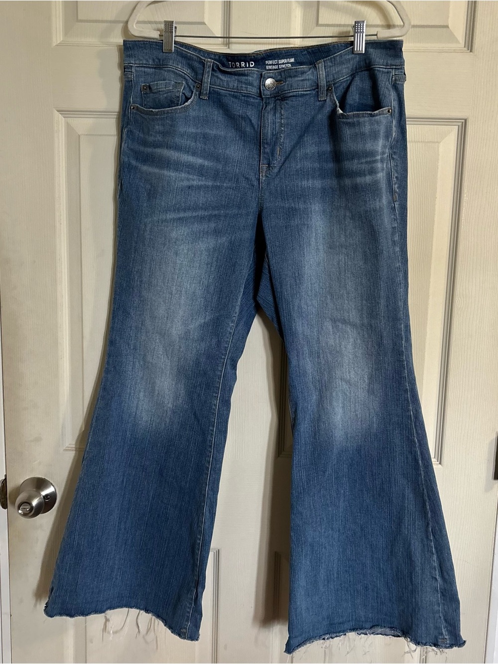 Torrid Perfect Super Flare Vintage Stretch Flared Denim Jeans Cotton
